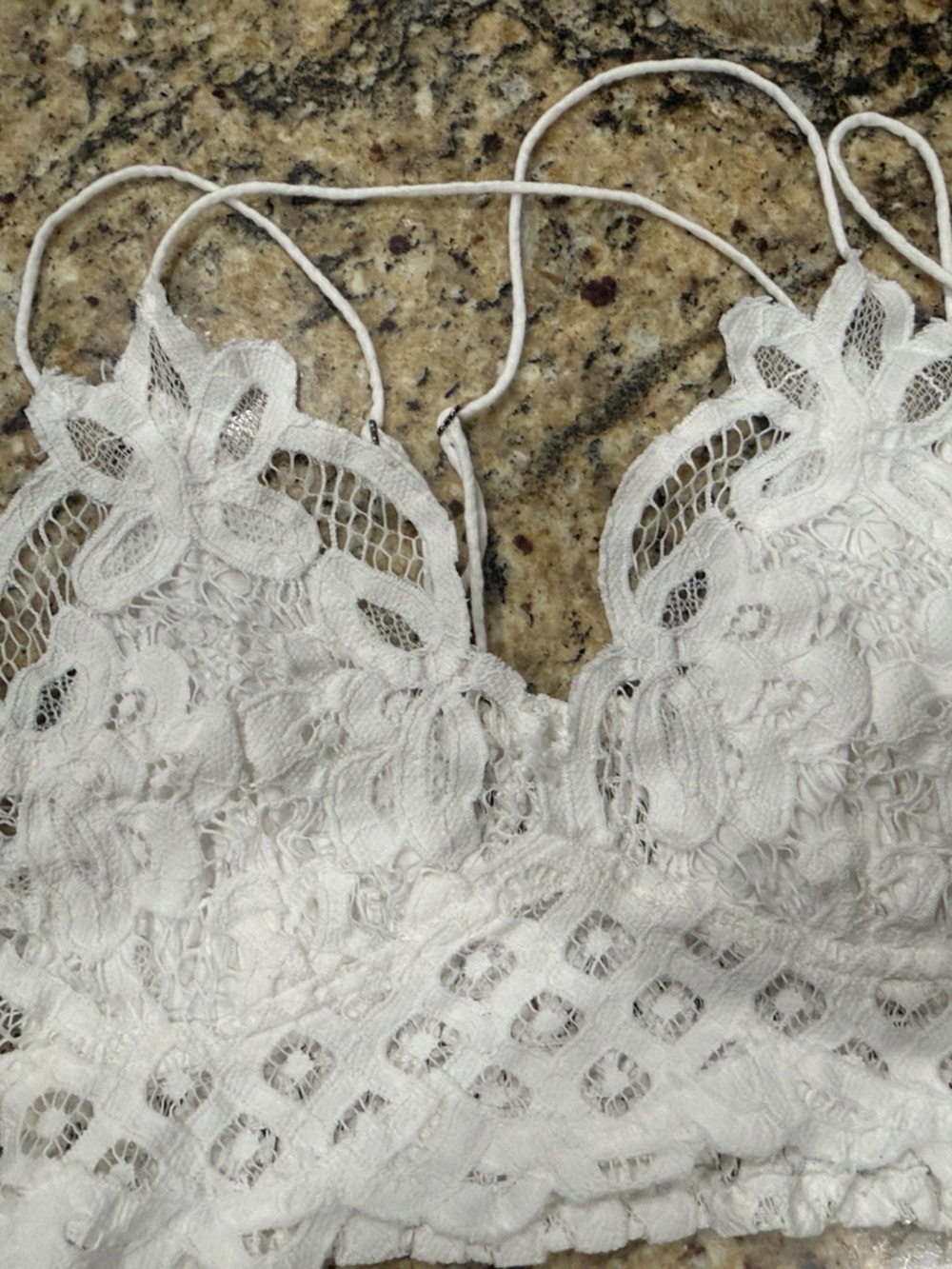 White Floral Lace Bralette